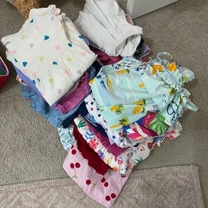 Mixed Kids Shorts, Tops, Rompers and Swim Bundle - Assorted Colors